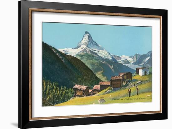 Matterhorn, Findelin Glacier, Swiss Alps-null-Framed Art Print