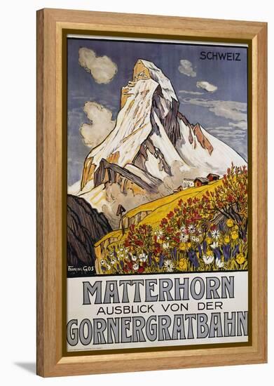 Matterhorn Travel Poster by Francois Gos-Francois Gos-Framed Premier Image Canvas