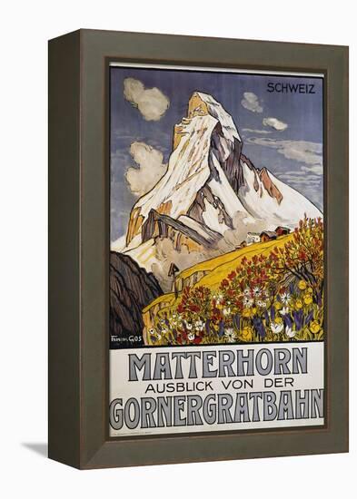 Matterhorn Travel Poster by Francois Gos-Francois Gos-Framed Premier Image Canvas