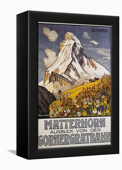 Matterhorn Travel Poster by Francois Gos-Francois Gos-Framed Premier Image Canvas