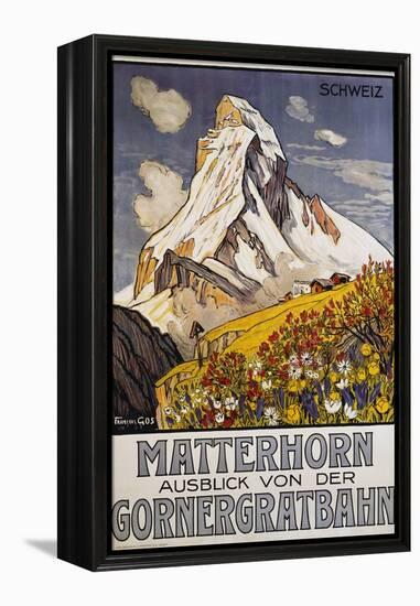 Matterhorn Travel Poster by Francois Gos-Francois Gos-Framed Premier Image Canvas