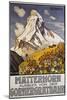 Matterhorn Travel Poster by Francois Gos-Francois Gos-Mounted Giclee Print