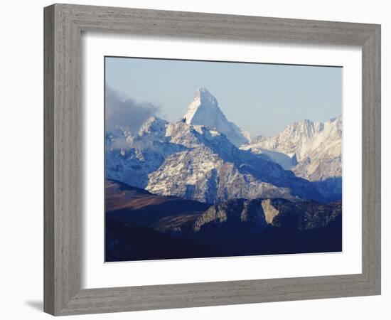 Matterhorn, Viewed from Fiescheralp, Switzerland, Europe-Jochen Schlenker-Framed Photographic Print