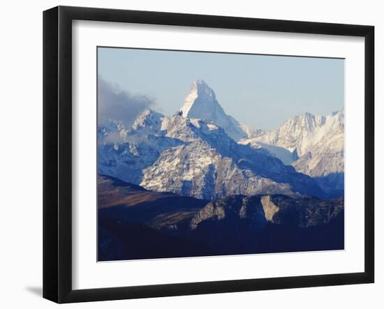Matterhorn, Viewed from Fiescheralp, Switzerland, Europe-Jochen Schlenker-Framed Photographic Print