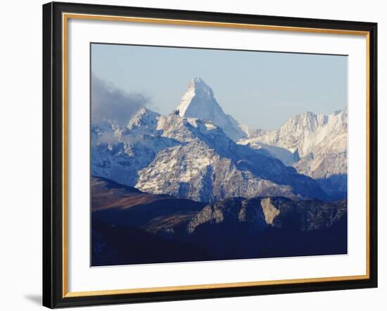 Matterhorn, Viewed from Fiescheralp, Switzerland, Europe-Jochen Schlenker-Framed Photographic Print