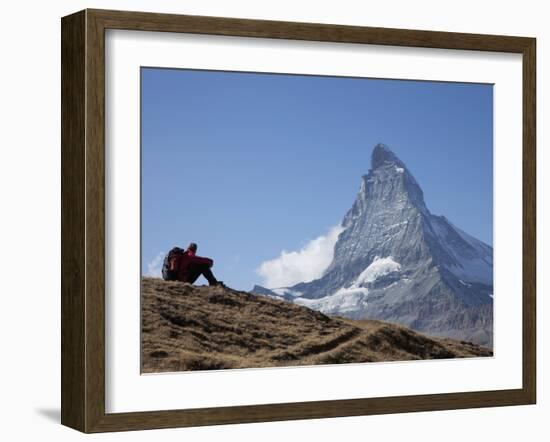 Matterhorn, Zermatt, Canton Valais, Swiss Alps, Switzerland, Europe-Angelo Cavalli-Framed Photographic Print