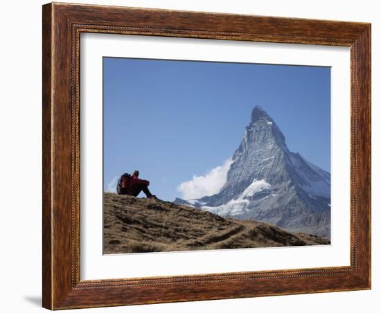 Matterhorn, Zermatt, Canton Valais, Swiss Alps, Switzerland, Europe-Angelo Cavalli-Framed Photographic Print