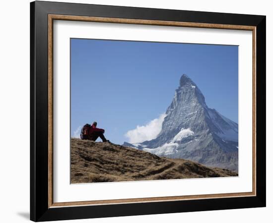 Matterhorn, Zermatt, Canton Valais, Swiss Alps, Switzerland, Europe-Angelo Cavalli-Framed Photographic Print