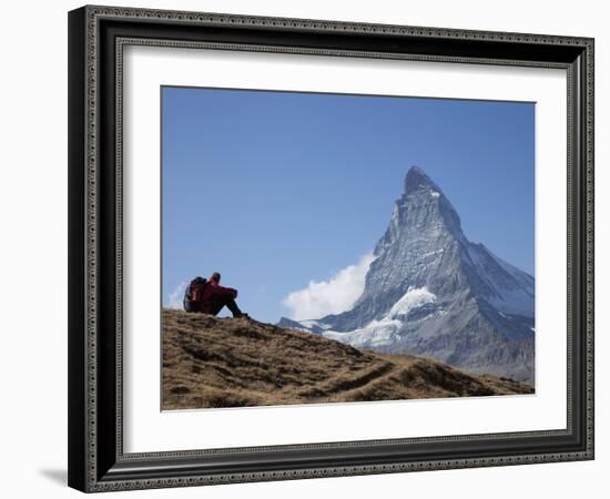 Matterhorn, Zermatt, Canton Valais, Swiss Alps, Switzerland, Europe-Angelo Cavalli-Framed Photographic Print