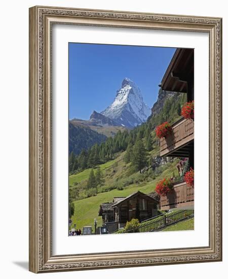 Matterhorn, Zermatt, Canton Valais, Swiss Alps, Switzerland, Europe-Angelo Cavalli-Framed Photographic Print