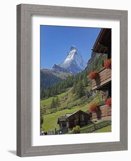 Matterhorn, Zermatt, Canton Valais, Swiss Alps, Switzerland, Europe-Angelo Cavalli-Framed Photographic Print