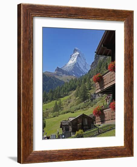 Matterhorn, Zermatt, Canton Valais, Swiss Alps, Switzerland, Europe-Angelo Cavalli-Framed Photographic Print