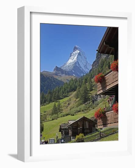 Matterhorn, Zermatt, Canton Valais, Swiss Alps, Switzerland, Europe-Angelo Cavalli-Framed Photographic Print