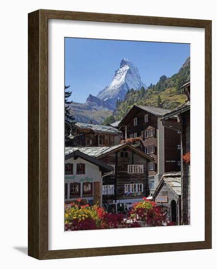 Matterhorn, Zermatt, Canton Valais, Swiss Alps, Switzerland, Europe-Angelo Cavalli-Framed Photographic Print