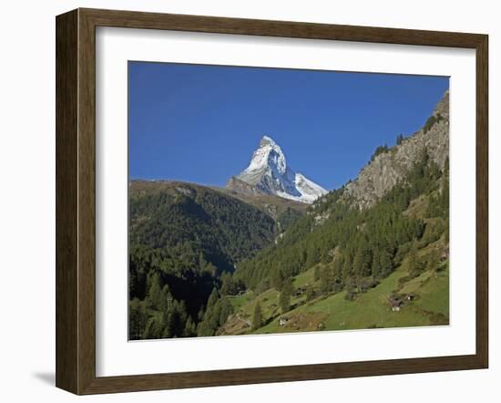 Matterhorn, Zermatt, Canton Valais, Swiss Alps, Switzerland, Europe-Angelo Cavalli-Framed Photographic Print