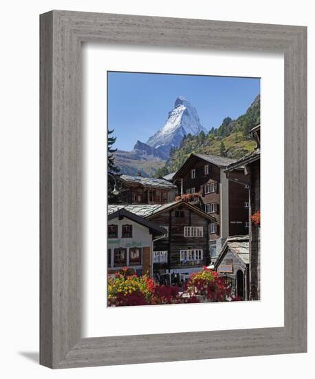 Matterhorn, Zermatt, Canton Valais, Swiss Alps, Switzerland, Europe-Angelo Cavalli-Framed Photographic Print