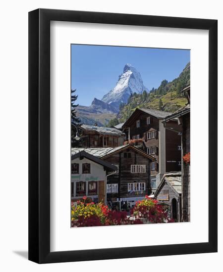 Matterhorn, Zermatt, Canton Valais, Swiss Alps, Switzerland, Europe-Angelo Cavalli-Framed Photographic Print