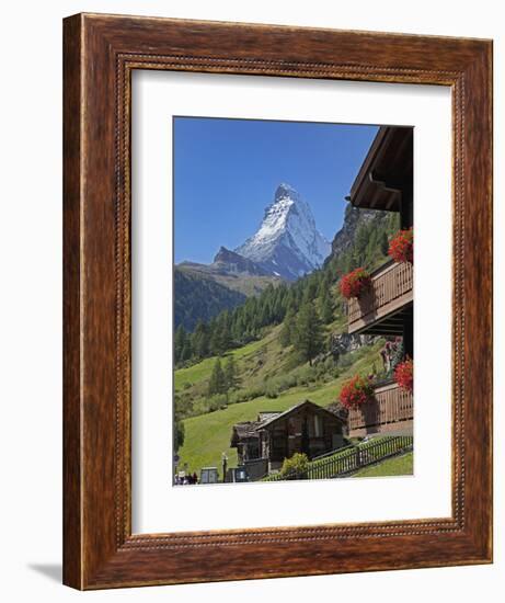 Matterhorn, Zermatt, Canton Valais, Swiss Alps, Switzerland, Europe-Angelo Cavalli-Framed Photographic Print