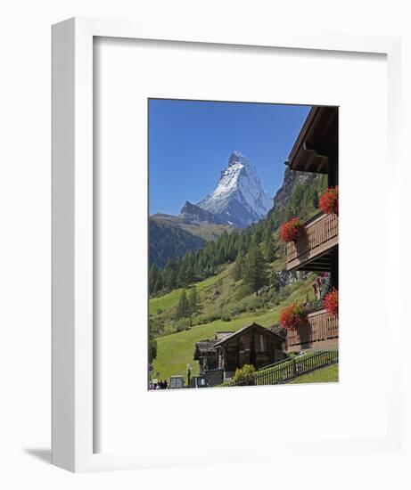 Matterhorn, Zermatt, Canton Valais, Swiss Alps, Switzerland, Europe-Angelo Cavalli-Framed Photographic Print