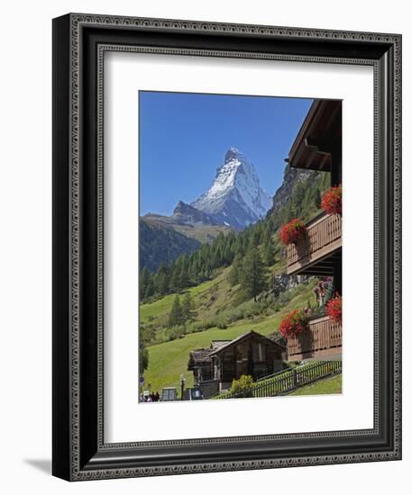 Matterhorn, Zermatt, Canton Valais, Swiss Alps, Switzerland, Europe-Angelo Cavalli-Framed Photographic Print