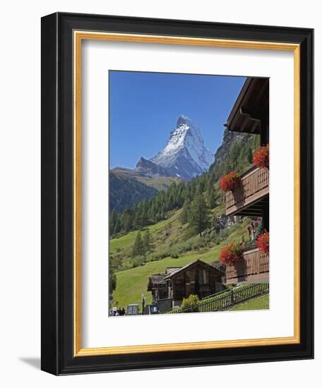 Matterhorn, Zermatt, Canton Valais, Swiss Alps, Switzerland, Europe-Angelo Cavalli-Framed Photographic Print