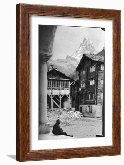 Matterhorn, Zermatt, Switzerland, C1924-Donald Mcleish-Framed Giclee Print