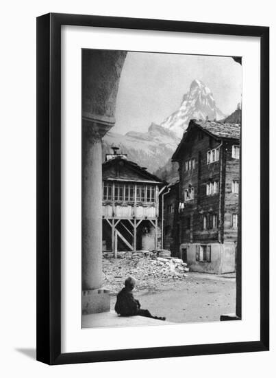 Matterhorn, Zermatt, Switzerland, C1924-Donald Mcleish-Framed Giclee Print