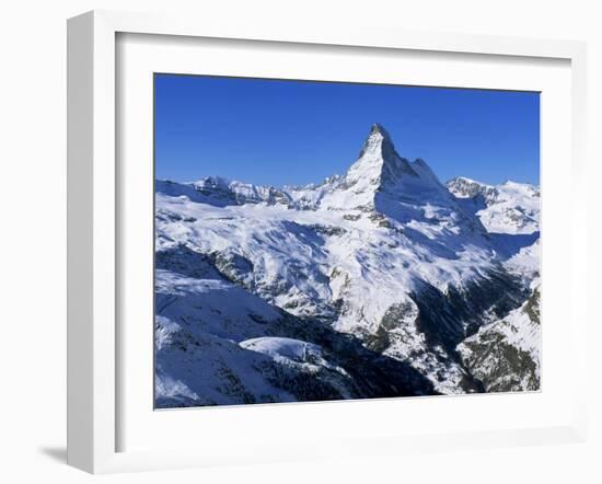 Matterhorn, Zermatt, Valais, Swiss Alps, Switzerland-Gavin Hellier-Framed Photographic Print