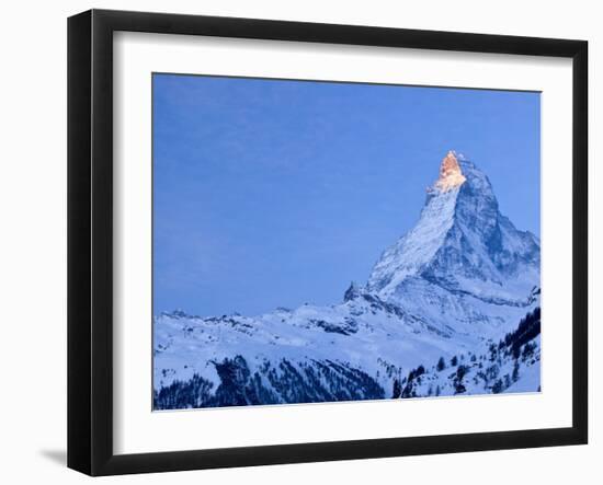 Matterhorn, Zermatt, Valais, Switzerland-Walter Bibikow-Framed Photographic Print