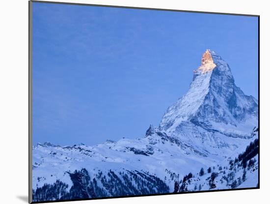 Matterhorn, Zermatt, Valais, Switzerland-Walter Bibikow-Mounted Photographic Print
