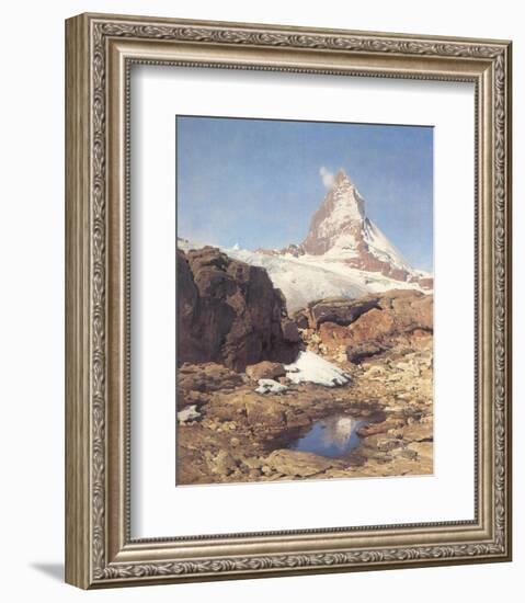 Matterhorn-Eugen Bracht-Framed Art Print