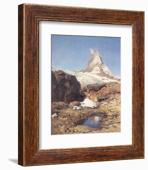 Matterhorn-Eugen Bracht-Framed Art Print