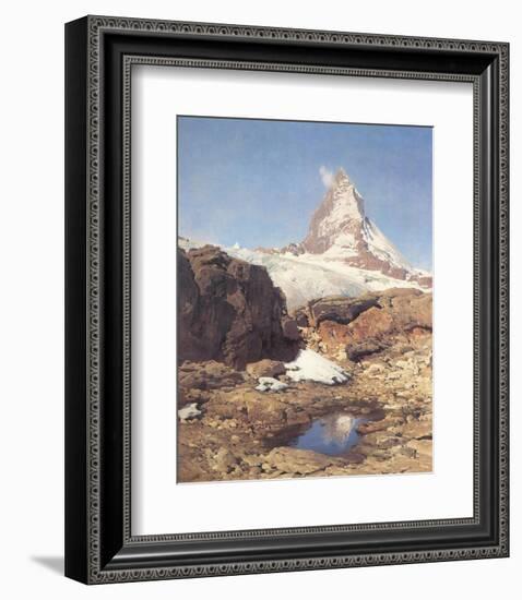 Matterhorn-Eugen Bracht-Framed Art Print