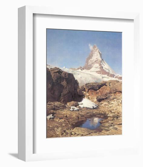 Matterhorn-Eugen Bracht-Framed Art Print