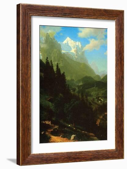 Matterhorn-Albert Bierstadt-Framed Art Print