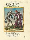 Der Tod und der Jurist. Aus einem Totentanz. Erschienen um 1700-25-Matthäus Merian the Elder-Framed Giclee Print