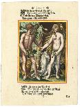 Adam and Eve, C.1700-1725-Matthaus Merian The Elder-Framed Giclee Print