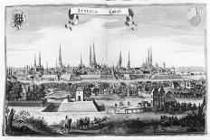 View of London from the South, 1638-Matthaus Merian-Giclee Print