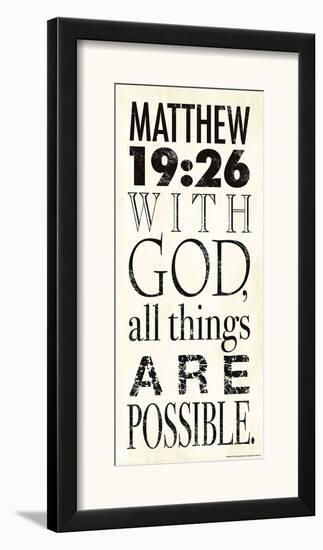 Matthew 19:26-Stephanie Marrott-Framed Art Print