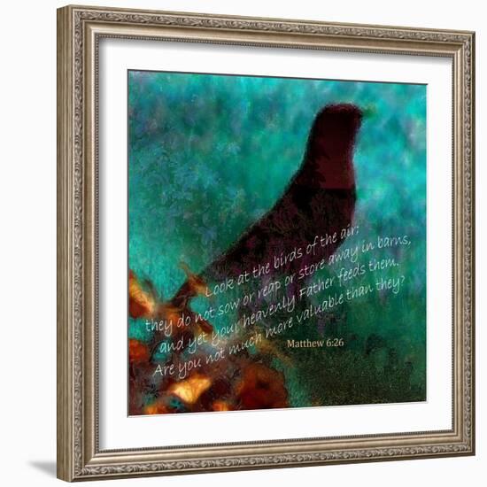 Matthew 6:26-Ruth Palmer-Framed Art Print