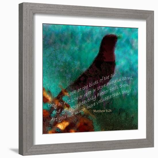 Matthew 6:26-Ruth Palmer-Framed Art Print