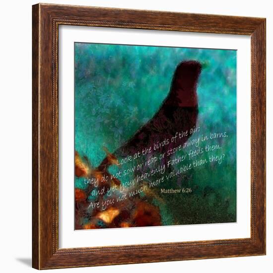 Matthew 6:26-Ruth Palmer-Framed Art Print