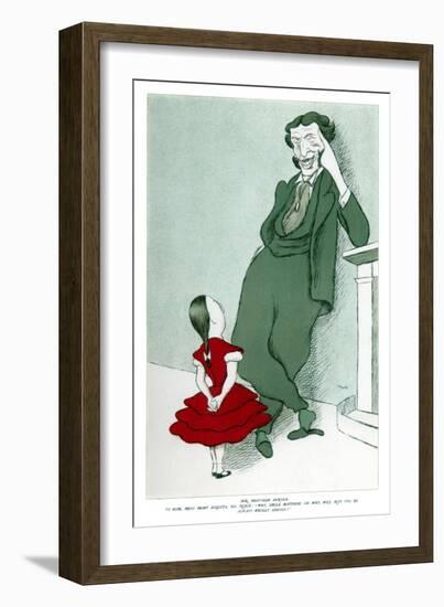 Matthew Arnold (1822-188) and His Niece, 1904-Max Beerbohm-Framed Giclee Print