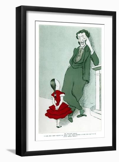 Matthew Arnold (1822-188) and His Niece, 1904-Max Beerbohm-Framed Giclee Print