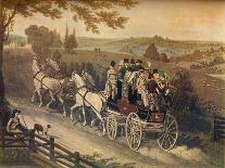 'Stage Coach', c19th century-Matthew Dubourg-Framed Giclee Print
