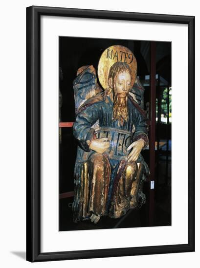Matthew Evangelist, Polychrome Wood Statue, Tarragona Cathedral-null-Framed Giclee Print