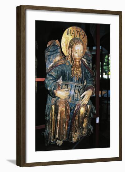 Matthew Evangelist, Polychrome Wood Statue, Tarragona Cathedral-null-Framed Giclee Print