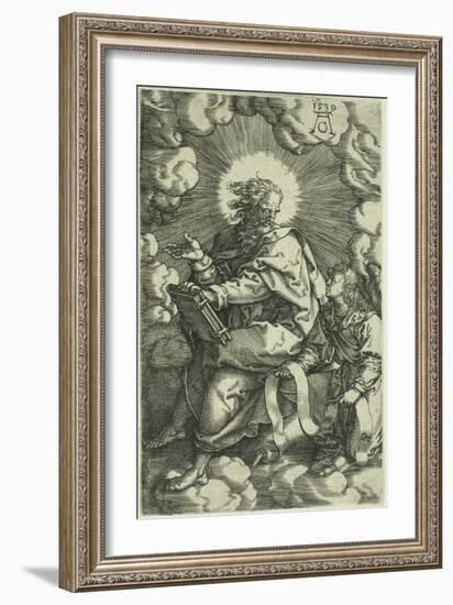 Matthew, from the Four Evangelists, 1539-Heinrich Aldegrever-Framed Giclee Print