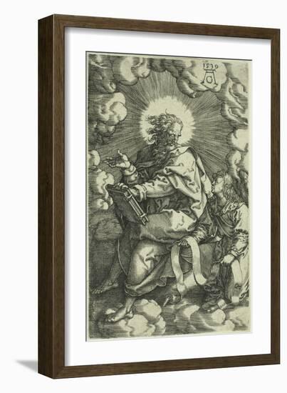 Matthew, from the Four Evangelists, 1539-Heinrich Aldegrever-Framed Giclee Print