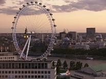 View over London West End Skyline with the London Eye in the Foreground, London, England, UK-Matthew Frost-Photographic Print